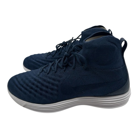 Nike Lunar Magista II Flyknit‎ FK Shoes Mens 10 College Navy Sneakers 852614-401 - Picture 6 of 15